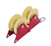 SheerFaring Rope Edge Protector Dispositivo di Protezione Corda Puleggia Esterno Manuale Gancio di Fissaggio Ruota Resistente all’abrasione Adatto per Lavori su P, Puleggia da 47 mm