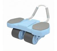 SheerFaring Rullo Addominali Rullo per Addominali Support Attrezzo Fitness con Impugnatura Ergonomica E Cuscinetti Gommapiuma Adatto per Palestra Casa Allenamento Core, Blu, Blu