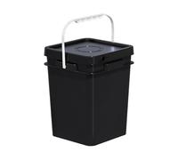 SheerFaring Secchio Vernici Quadrato con Manico E Coperchio Contenitore Alimentare Vuoto Multifunzione in PP Resistente Adatto per Cucina Casa Campeggio Garage, 20 Litri