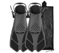 SheerFaring Stabilizzatori da Nuoto a Pala Corta Traspirante Stabilizzatori con Cinturino Regolabile al Tallone Confortevole per Snorkelisti, Apneisti, Viaggi