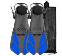 SheerFaring Stabilizzatori da Nuoto a Pala Corta Traspirante Stabilizzatori con Cinturino Regolabile al Tallone Confortevole per Snorkelisti, Apneisti, Viaggi