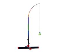 SheerFaring Strumento di Allenamento per Il Badminton con Telaio Pieghevole E Borsa per Il Trasporto Inclusa per Praticare del E del, Nero