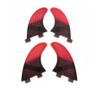 SheerFaring Surfboard Tavola da Surf Doppio Innesto Controllo Base Surf Universali in Fibra a Nido d'Ape Leggere Resistenti per Tavole Larghe Adatte a Uscite su Onde Varie , Rosso