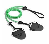 SheerFaring Training Rope per Nuoto con Banda di Torsione per Migliorare La Della Bracciata E La Postura Adatta per Uso Domestico E Palestra, Nero+Verde, 50LB
