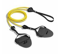 SheerFaring Training Rope per Nuoto con Banda di Torsione per Migliorare La Della Bracciata E La Postura Adatta per Uso Domestico E Palestra, Nero+Giallo, 20LB