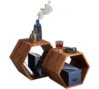 Sheesham - Set di 2 tavolini da salotto in legno massiccio | tavolino da salotto | tavolino da salotto | tavolino piccolo in legno | tavolino da divano piccolo