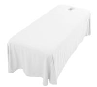 Sheet da letto massaggi 112x67 Cover da tavolo massaggio in cotone morbido con foro per il respiro del viso copertura del letto di bellezza con fondo curvo per 74,8x31,5 pollici letti, fogli da tavol