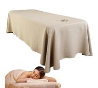 Sheet da tavolo da massaggio, fogli da letto di massaggi spessi 190x80 cm con foro per il viso, gonna da tavolo da massaggio riutilizzabile lavabile, coperchio del letto di bellezza, coperchio del le