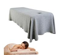 Sheet da tavolo da massaggio, fogli da letto di massaggi spessi 190x80 cm con foro per il viso, gonna da tavolo da massaggio riutilizzabile lavabile, coperchio del letto di bellezza, coperchio del le