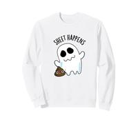 Sheet Happens Funny Ghost Pun Felpa