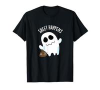Sheet Happens Funny Ghost Pun Maglietta