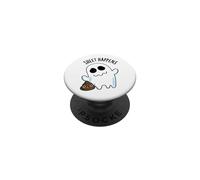 Sheet Happens Funny Ghost Pun PopSockets PopGrip Adesivo
