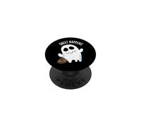 Sheet Happens Funny Ghost Pun PopSockets PopGrip Adesivo