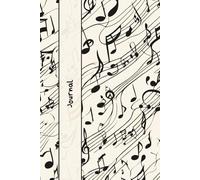 Sheet Music Style Dotted Bullet Journal for 2025 - A Beautiful Hardcover Journal with 200 Pages, 90g Thick Paper, Cream Colored, Format 6x9, with ... and Creative Templates for Daily Productivity