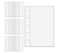 Sheet Protectors - 7,6 x 10,5 cm trasparente Sleeves | M5 5-Ring Binder Replacement PP Card Pages Sticker Book Inserts Clear Pocket Storage Organizer Refills Pack of 10