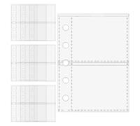 Sheet Protectors - 7,6 x 10,5 cm trasparente Sleeves | M5 5-Ring Binder Replacement PP Card Pages Sticker Book Inserts Clear Pocket Storage Organizer Refills Pack of 10