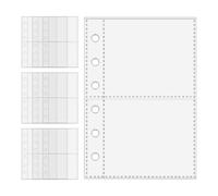 Sheet Protectors Pack - 10 Pieces Binder for Organizing | Transparent Pp Sleeves for Cards, Photos, Sketches, Stationery Storage for Students, Artists, Teachers, Project Managers, Office
