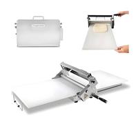 Sheeter regolabile manuale dell'acciaio inossidabile di spessore della macchina del rullo della pasta per il croissant della pizza del forno