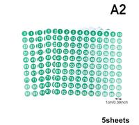Sheets Number Stickers 1-100 Label Sticker For Diy Craft Nail Polish Glue Bottle Scrapbooking Diary Stationery Per Classificazione(A2)