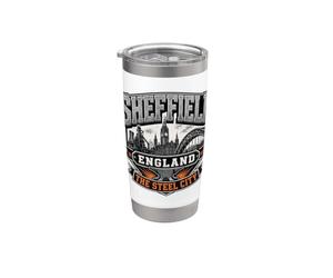 Sheffield Inghilterra La città d'acciaio Bicchiere termico in acciaio inox doppia parete