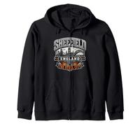 Sheffield Inghilterra La Città d'Acciaio Felpa con Cappuccio