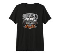 Sheffield Inghilterra La Città d'Acciaio Maglietta Premium