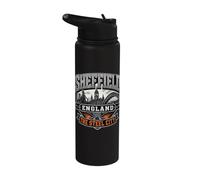 Sheffield Inghilterra La città d'acciaio Stainless Steel Insulated Water Bottle