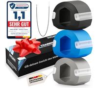 Sheflakind Jawline Trainer [per ottimizzazione della mascella] - Include allenamento Ebook/mascellare per uomini e donne, efficace rimozione del doppio mento