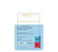 Shefoot Luxury Golden Socks Maschera Piedi Dorata Ammorbidente a Calze 1 Paio