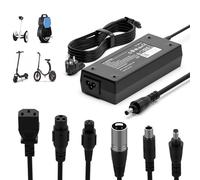 shefor 42V 2A Caricatore Monopattino Elettrico, AC Adattatore Hoverboard, 36V Alimentazione Universale con 6 Connettori per Scooter Elettrici/Xiaomi/Ninebot/Bici Equilibrata/Drifting Board