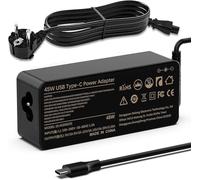 Shefor Caricatore 45 W USB C Computer Portatile 20 V 2,25 A Compatibile con Lenovo Thinkpad/Yoga, HP Spectre/Envy X2, DELL XPS 13 15, Acer Spin, ASUS, Samsung, ADLX45YAC3A ADLX45YLC3A Alimentazione