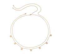 Shegirl Catena per la vita a forma di farfalla, per bikini, a forma di farfalla, in oro e argento, per l'estate, la spiaggia, accessori per il corpo, Universal size, Lega, Rubino