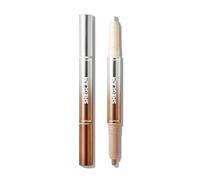 SHEGLAM Fine Line - Penna 2 in 1 per contouring e illuminante del naso, impermeabile, a lunga durata, in crema, abbronzante e illuminante
