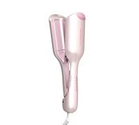 SHEGLAM Piastra per Capelli a Onde Beach Babe 25mm Rosa, Ferro arricciacapelli a doppio cilindro, Asta ondulata Temperatura Regolabile e Doppia Tensione