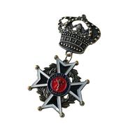 SHEGOTO Distintivo antico appassionato di valore storico emblemi da collezione spilla in metallo per la decorazione di vestiti