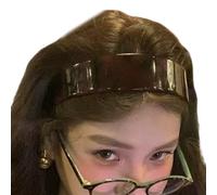 SHEGOTO Fascia per capelli in acetato con motivo vintage, elegante, confortevole, per donne alla moda da indossare tutti i giorni