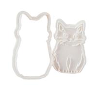 SHEGOTO Set di stampi per biscotti a forma di gatti giapponesi in stile cartone animato, stampi per biscotti e progetti di pasticceria