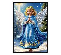 SHEGZHUC 14,5 x 21 cm Diamond Painting Notebook A5 Blank Diamond Painting Notebook Diamond Painting Taccuino Diamond Painting Strass Special Pietre Speciali Diario Ragazze Regali (Angeli Fate Elfi