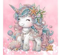 SHEGZHUC 30 x 30 cm Diamond Painting Unicorno Cavalli Rosa Diamond Painting Strass Special Diamond Painting Diamond Painting Special Diamond Painting Diamante Pittura Artificiale Ricamo Punto Croce