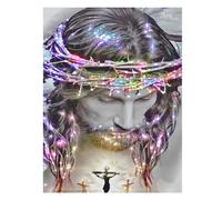 SHEGZHUC 40 x 50 cm Diamond Painting Gesù Cristo Diamond Painting Immagini per adulti Glitter Diamond Painting Croce Gesù Diamante Pittura Arte Ricamo punto croce Immagini Regalo Decorazione da parete