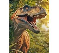 SHEGZHUC 40 x 50 cm, pietre quadrate per pittura a forma di dinosauro, pittura con i numeri, dinosauro, diamond painting animali, drago, mosaico, pittura con diamanti, arte ricamo, punto croce,