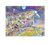 SHEGZHUC Diamond Painting 5D Unicorno 50x40cm 5D Diamond Paint Cavalli Bellissimi Unicorni Diamond Painting Farfalle Quadri Fiori a Punto Croce Diamond Painting Animali Colorati Piccolo Paesaggi