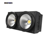 SHEHDS 1 pz LED 2IN1 COB 200 W Freddo Bianco Caldo Illuminazione 2 Occhi DMX512 per la Luce Della Palcoscenico Discoteca Festa Di Natale Luci di Pubblicità