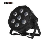 SHEHDS 1 pz LED RGBWA + UV 6IN1 7x18 W Par Illuminazione Spina Mobile per DJ Club Atmosfera Pubblico Matrimonio Danza