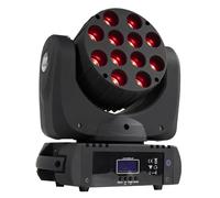 SHEHDS 12x12w LED Testa mobile RGBW Luci DJ per feste in discoteca Matrimonio DMX 512 Luci da palcoscenico Miscelazione di colori Luci da discoteca