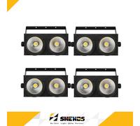SHEHDS 2/4 Pezzi LED 2 Occhi 200W COB LED Blinder Light Luci Teatrali DMX per Teatro Concerti Matrimoni