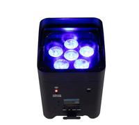 SHEHDS ARCHITETTURALE LED 6 x 18 WATT RGBWYP A BATTERIA RICARICABILE DMX CONTROLLO APP MASTER SLAVE WIRELESS