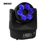 SHEHDS LED 6x15W RGBW Fascio di Lavaggio Sei Api Occhi Luce a Testa Mobile per Discoteca DJ Party KTV Danza Nightclub Club Profession Stage