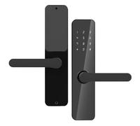 SHEHUALI Maniglia della porta intelligente, Controllo app Smart Lock Serrature digitali con maniglia Tastiera Serratura elettronica for noleggio hotel domestico Bluetooth Connect(22x200(5050))