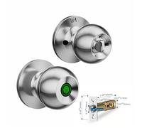 SHEHUALI Maniglia della porta intelligente, Serratura intelligente for impronte digitali biometriche Serratura elettronica Porta di sicurezza senza chiave Ingresso for la casa Appartamento(Silver)